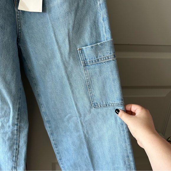 NWT Frame High Rise Baggy Pocket Jeans Revolve - Picture 5 of 6